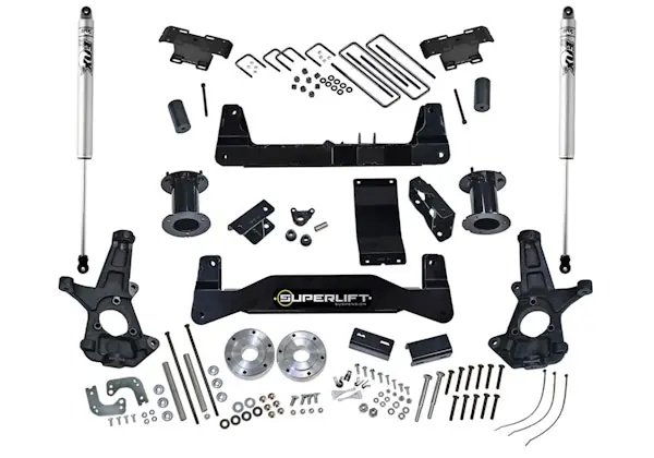 Popular Superlift K161F 6.5" Lift Kit w/ FOX Shocks-14-18 (19 Old Body) GM1500 4WD w/ Al or SS CtrlArms