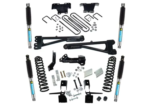 One Day Deal Superlift K165B 4" Radius Arm Lift Kit - 17-22 F-250/F-350 4WD - Diesel - w/ Bilstein Shocks