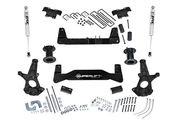 Superlift K180F 6.5" Lift Kit w/ FOX Shocks - 07-16 Silv/Sierra 1500 2WD w/ Cast Steel CntrlArms Warranty Included