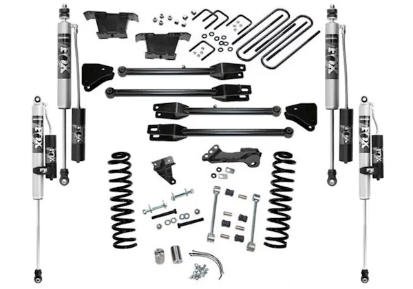 Professional Grade Superlift K233FX 4" Lift Kit w/ FOX 2.0 Reservoir Shocks - 08-10 F250/350 4WD Dsl w/ 4-Link Arms