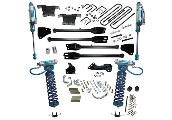 Exclusive Offer Superlift K236KG 4" Lift Kit - 11-16 F250/F350 4WD w/ 4-Link Conversion & King Clvrs/Shocks