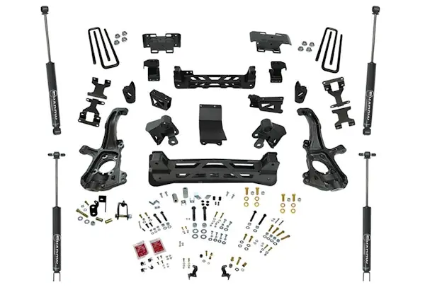 Superlift K255S 6" Lift Kit - 20-25 Silv/Sierra 2500/3500HD 4WD - Knuckle Kit w/ Shadow Shocks Grab Now