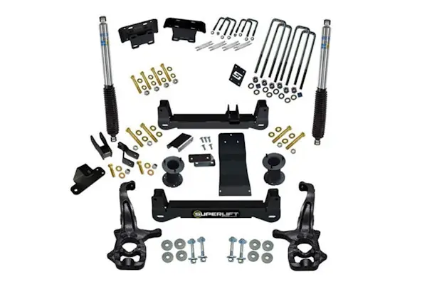 Superlift K299B 4" Lift Kit - 19 (New Body)-24 Silv/Sierra 1500 4WDw/Blstn Shks - Trailboss/AT4 Money Back Guarantee