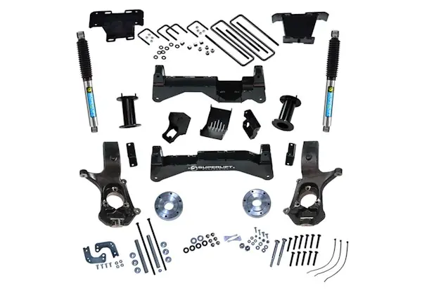 Big Sale Superlift K898B 8" Lift Kit - 07-16 Silv/Sierra 1500 4WD w/ Cast Steel Ctrl Arms w/Bil Rr Shocks