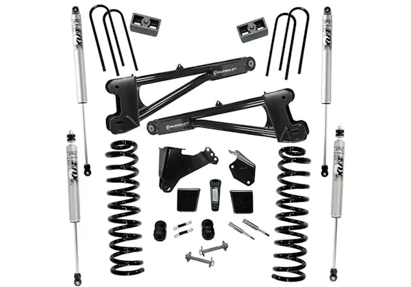 Superlift K977F 6" Lift Kit w/ FOX Shocks - 05-07 F250/350 4WD Diesel w/ Replacement Radius Arms Must Have