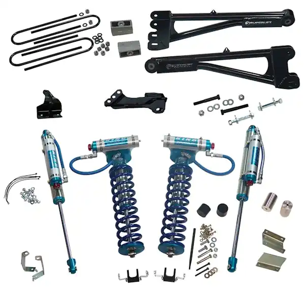 Flash Sale Superlift K987KG 4" Lift Kit-11-16 F250/F350 4WD w Rep Radius Arms/King Clvrs/King Rr Shocks