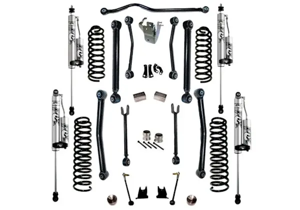 Superlift K997FX 4" Lift Kit w/ Fox 2.0 Res Shocks - 07-18 Wrangler JK - 4Dr w/ Reflex Ctrl Arms Hot Picks