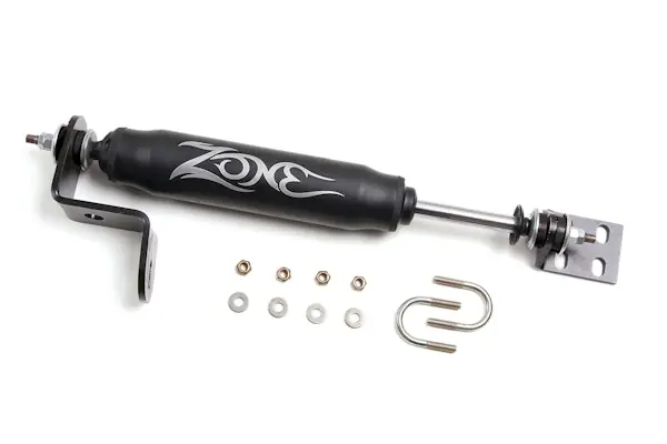 Shop Now Zone Offroad Products ZON7100 Steering Stabilizer - black