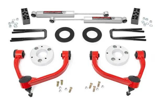 Hassle-Free Returns Rough Country 51014RED 3 Inch Lift Kit