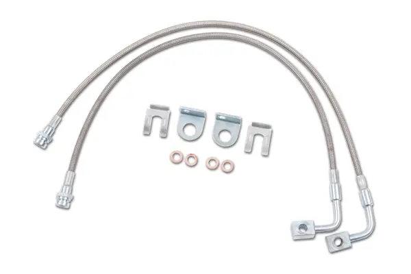 Direct From Factory Zone Offroad Products ZONJ5403 Jeep JK Front 4-6in Stainles Brake Lines