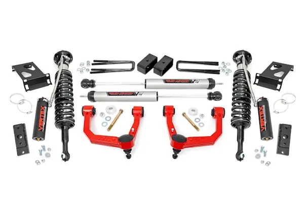 New Release Rough Country 74257RED 3.5 Inch Lift Kit