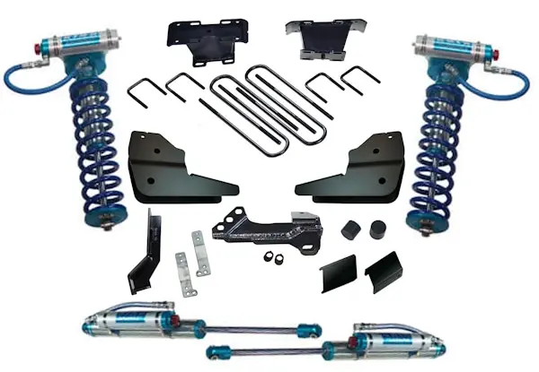 Reduced Price Superlift K1028KG 4" Lift Kit - 23-25 F250/350 4WD w/ Dsl Eng - w/ Kng Frt Clvrs & Res Rr Shcks
