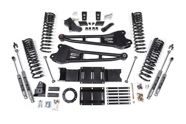 Wholesale BDS Suspension BDS1680H 2019-2024 Ram 2500 6" Radius Arm - Diesel - 4.5" Rear Coil Spring Box Kit - 6 bo