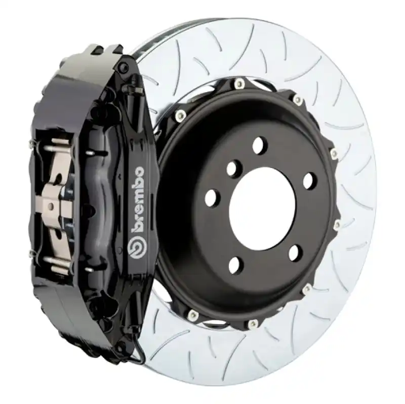 Bargain Brembo 03-08 SL500 Front GT BBK 4 Piston Cast 2pc 355x32 2pc Rotor Slotted Type3-Black