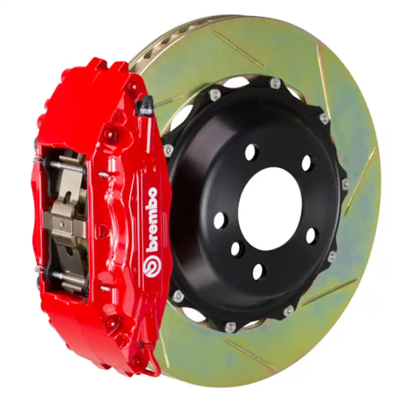 Brembo 12-16 FR-S Front GT BBK 4 Piston Cast 2pc 332x32 2pc Rotor Slotted Type1-Red While Supplies Last