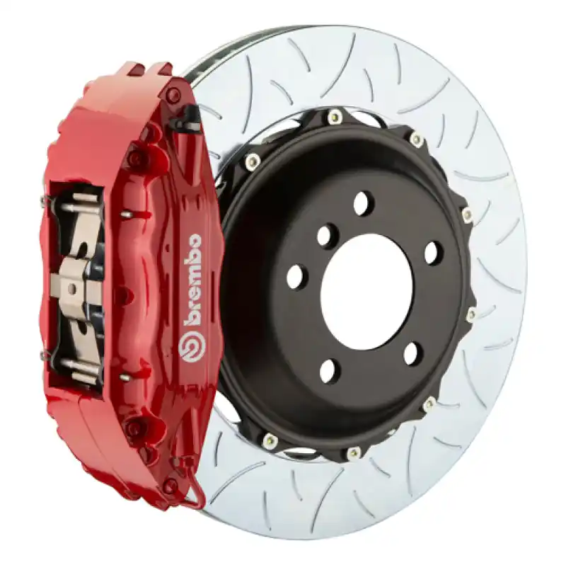 Instant Buy Brembo 08-14 WRX/15-21 WRX Front GT BBK 4 Piston Cast 2pc 355x32 2pc Rotor Slotted Type3-Red