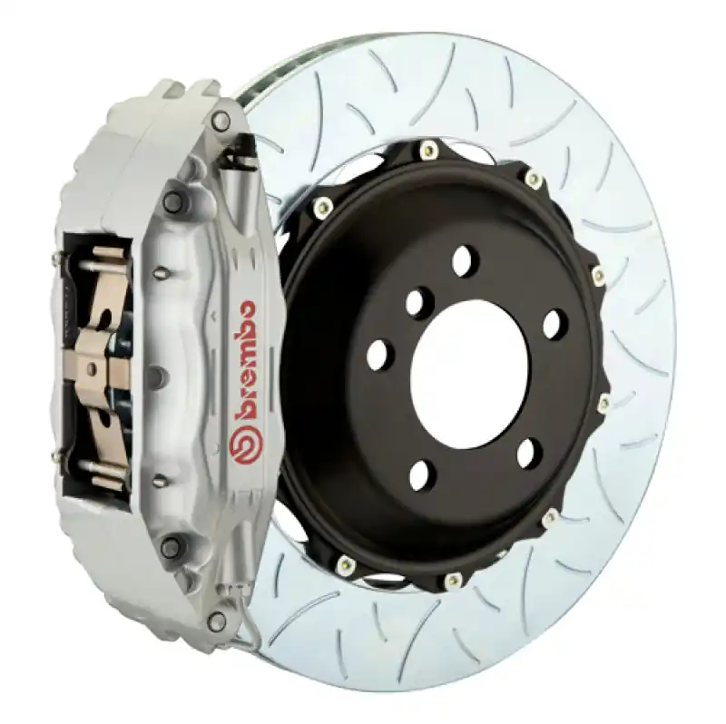 Trusted Brand Brembo 87-91 928 S4/GT Front GT BBK 4 Piston Cast 2pc 355x32 2pc Rotor Slotted Type-3-Silver