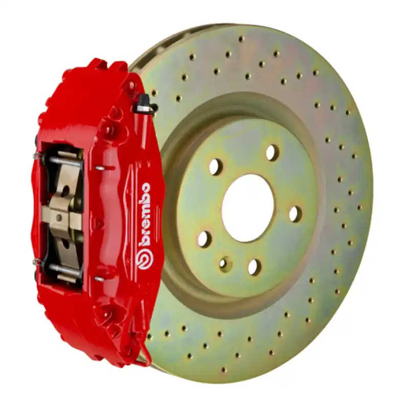 Brembo 05-13 Corvette Front GT BBK 4 Piston Cast 2pc 355x32 1pc Rotor Drilled-Red Factory Price