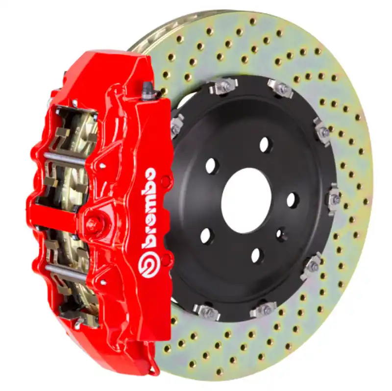 No Minimum Order Brembo 04 F150 4WD Front GT BBK 6 Piston Cast 2pc 380x34 2pc Rotor Drilled-Red