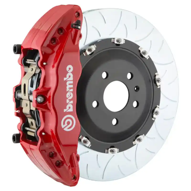 Brembo 05-08 LR3/05-13 Range Rover Sport Fr GT BBK 6Pist Cast 2pc 380x34 2pc Rotor Slot Type3-Red Budget