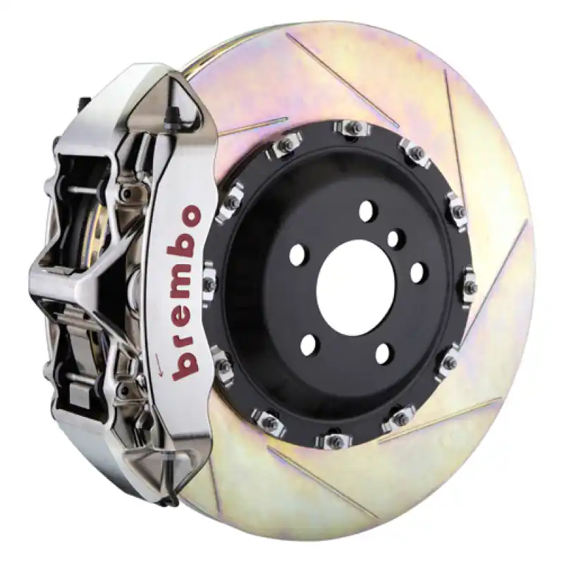 Brembo 03-13 Flying Spur Front GTR BBK 6 Piston Billet 411x34 2pc Rotor Slotted Type1 - Nickel Place Order
