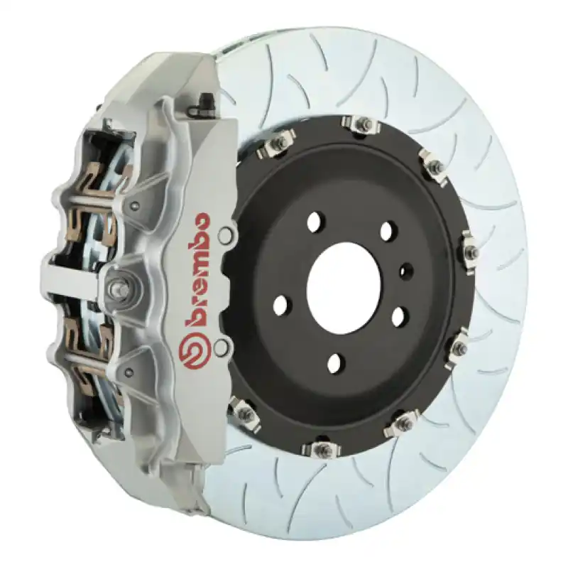 Brembo 01-04 996 C4S Front GT BBK 6 Piston Cast 380x34 2pc Rotor Slotted Type3-Silver Same Day Shipping