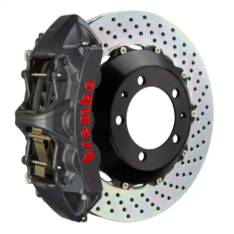 Special Offer Brembo 05-13 Corvette Front GTS BBK 6 Piston Cast 355x32 2pc Rotor Drilled-Black HA