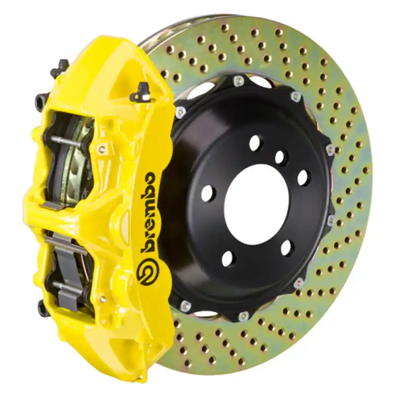 Brembo 08-13 128i/08-13 135i Front GT BBK 6 Piston Cast 355x32 2pc Rotor Drilled- Yellow Hot Picks