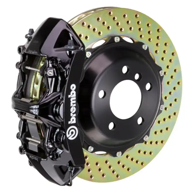 Cheap Brembo 08-14 WRX/15-21 WRX Front GT BBK 6 Piston Cast 355x32 2pc Rotor Drilled-Black