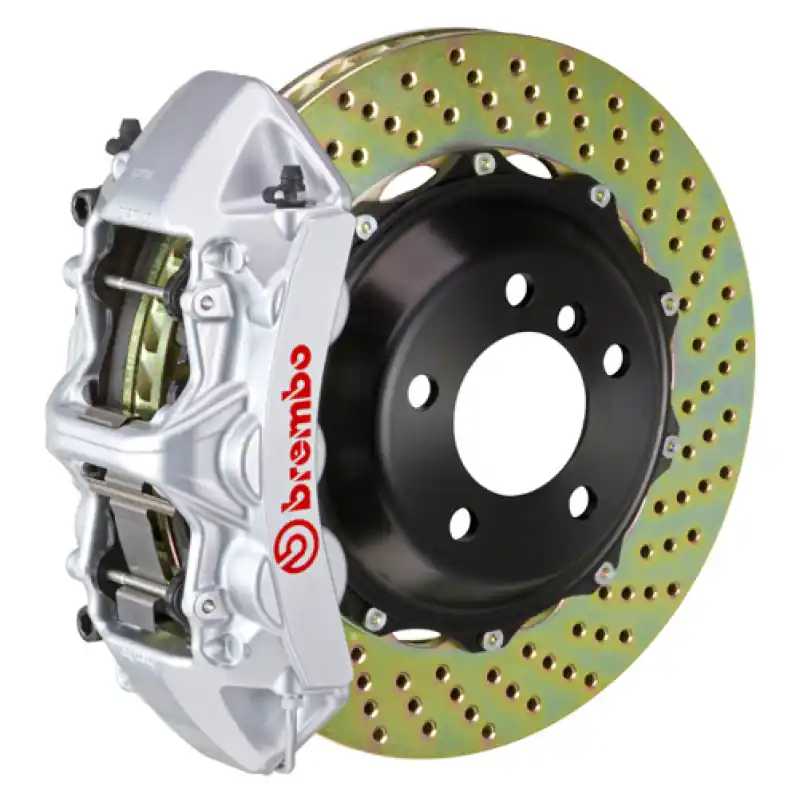Brembo 04 360 Challenge Stradale Fr GT BBK 6Pis Cast 380x32 2pc Rotor Drilled-Silver Exclusive Offer