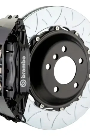 Best Choice Brembo 05-11 997 C2S/997 C2 GTS Front GT BBK 6 Piston Cast 355x32 2pc Rotor Slotted Type3-Black