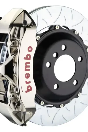 Bargain Brembo 90-05 NSX Front GTR BBK 6 Piston Billet355x32 2pc Rotor Slotted Type-3- Nickel Plated