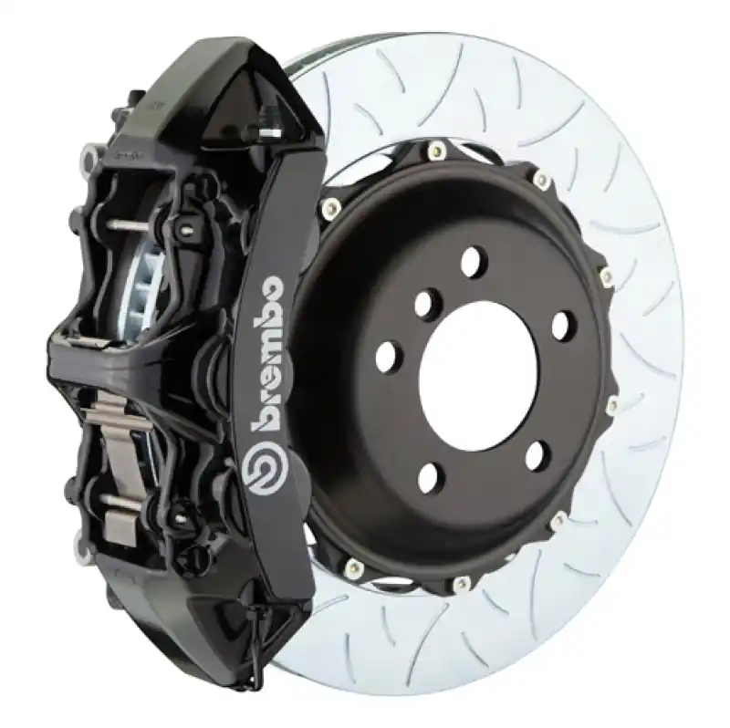 Today Only Brembo 05-13 Corvette Front GT BBK 6 Piston Cast 380x32 2pc Rotor Slotted Type3-Black