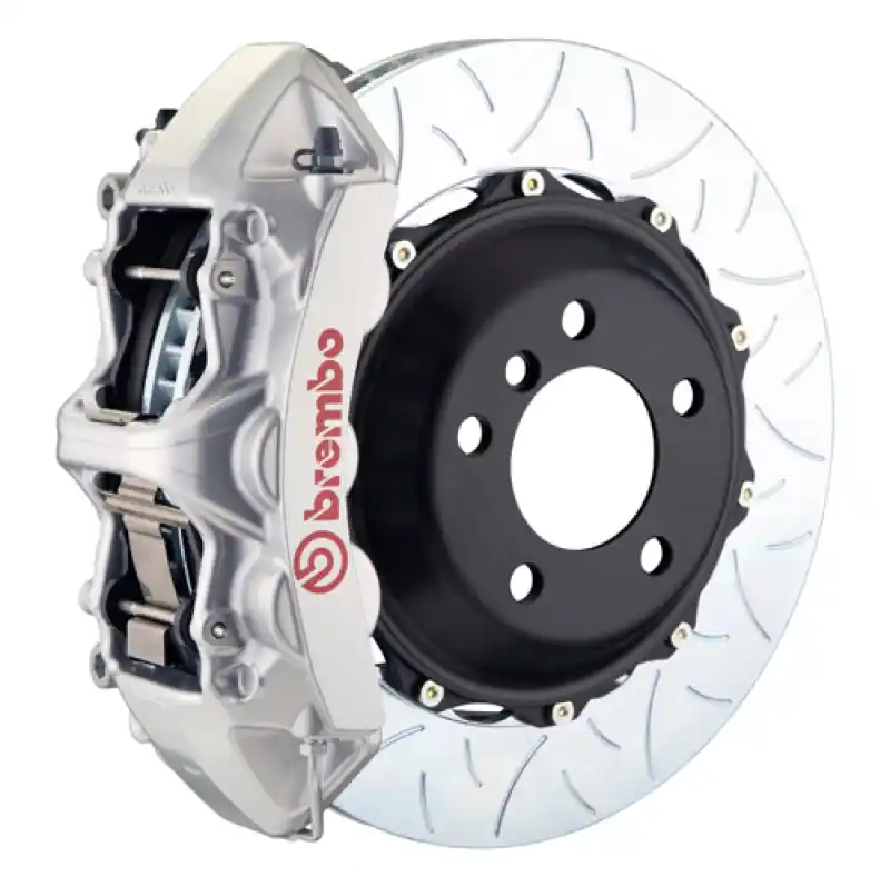 Hot Picks Brembo 05-11 997 C2S/997 C2 GTS Front GT BBK 6 Piston Cast 380x32 2pc Rotor Slotted Type3-Silver