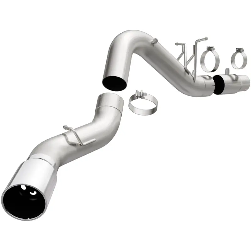 Original MagnaFlow SYS Cat-Back 2017 Chevrolet Silverado 6.6L Diesel Polished Single Wall 6in Tip
