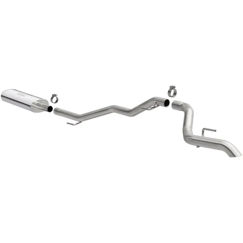 MagnaFlow 2020 Jeep Gladiator 2.5in Rock Crawler Series Single Rear Exit SS Cat-Back Exhaust w/o Tip Factory Price