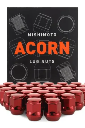 Special Discount Mishimoto Steel Acorn Lug Nuts M14 x 1.5 - 32pc Set - Red