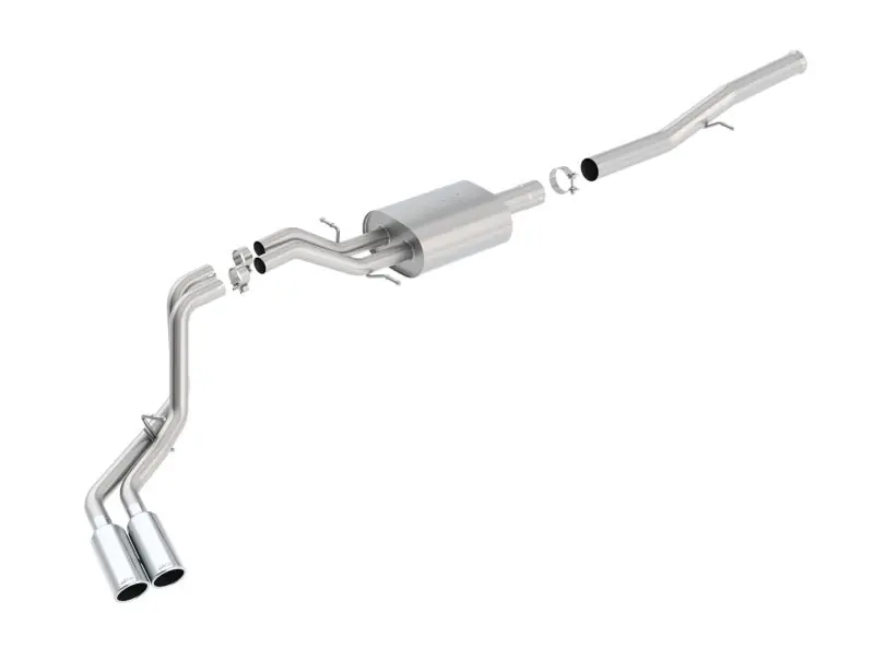 Borla 14 Silv/Sierra 1500 EC Std/CC Short 143.5in WB S-Type Dual Rolled Side Exit Cat-Back Exhaust Seasonal Sale