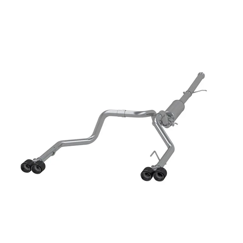 Factory Price MBRP 19-21 Chevy Silverado 1500 6.2L 2.5in Dual Split Rear Cat Back w/ Quad Carbon Fiber Tips- T304