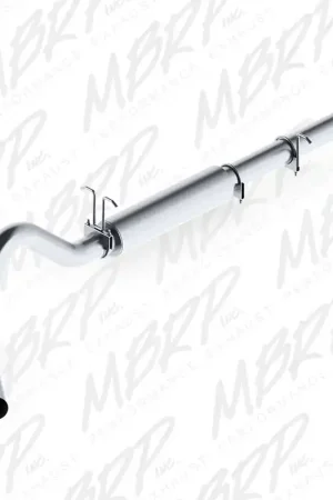 Genuine MBRP 1999-2004 Ford F-250/350 V-10 Cat Back 4in Single Side AL P Series Exhaust
