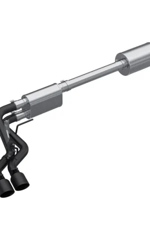 Factory Price MBRP 2021+ Ford F150 Black Coated Dual Pre-Axle (Street Profile) 2.5in OD Tips 3in Cat Back Exhaust