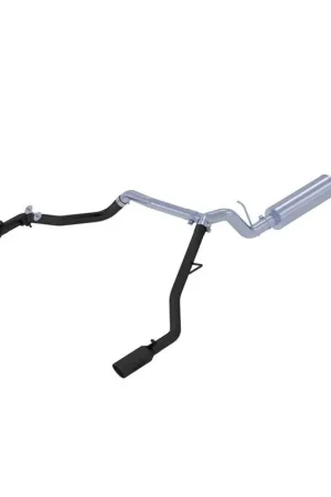 Affordable MBRP 19-20 Ford Ranger 2.3L 3in Dual Split Rear Outlet 4in OD Tips Black Coated Cat Back Exhaust
