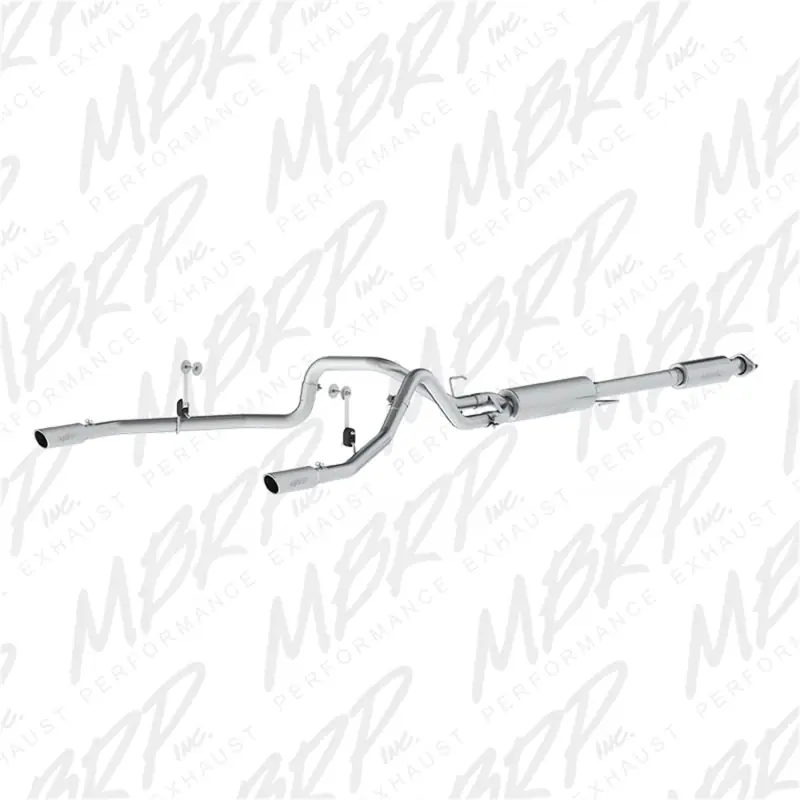 MBRP 2015 Ford F-150 5.0L 3in Cat Back Dual Split Rear Exit T409 Exhaust System High Quality