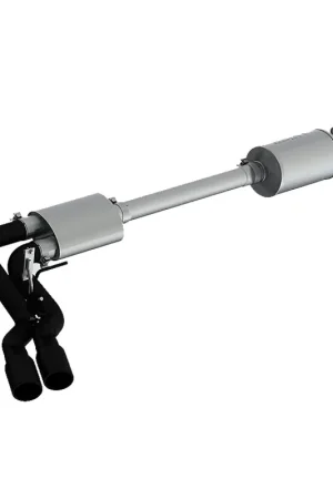 Handmade MBRP 15-20 Ford F150 Pre-Axle 4in OD Tips Dual Outlet 3in Black Coated Cat Back Exhaust