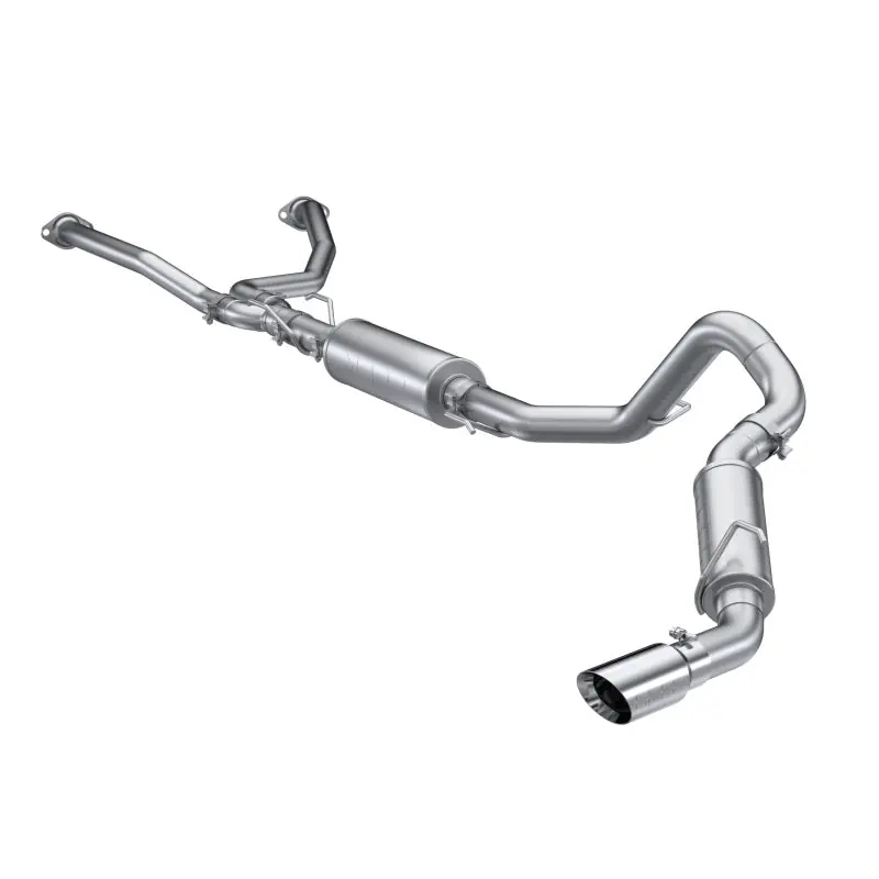 MBRP 2022 Toyota Tundra 3.5L Dual Cat-back 4in Single Side Exit Dual Wall Angle Cut Tip - T304 No Minimum Order