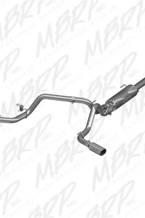 Affordable MBRP 2016 Toyota Tacoma 3.5L EC/CC Cat Back Dual Split Exit Alum Exhaust
