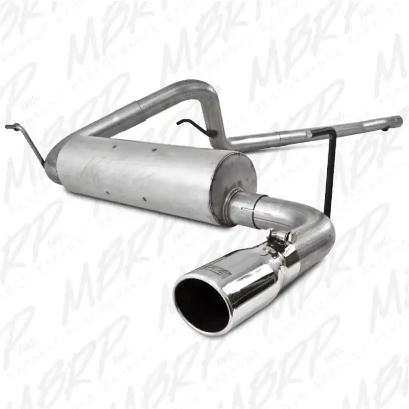 MBRP 2007-2009 Jeep Wrangler 4dr 3.8L V6 Cat Back Single Modern