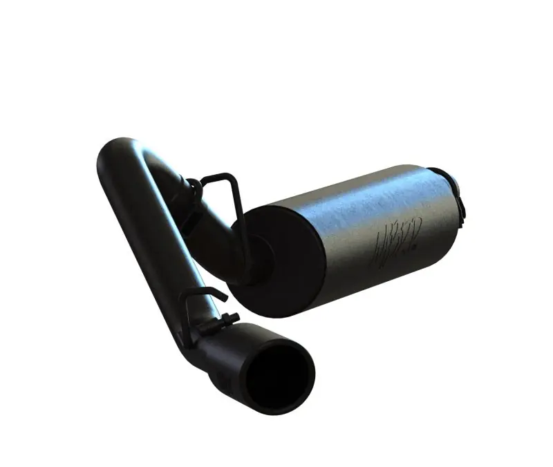 MBRP 97-99 Jeep Wrangler (TJ) Inline-4 2.5L, Inline-6 4.0L 2 1/2in Cat Back Single Side Black Coated Top Rated