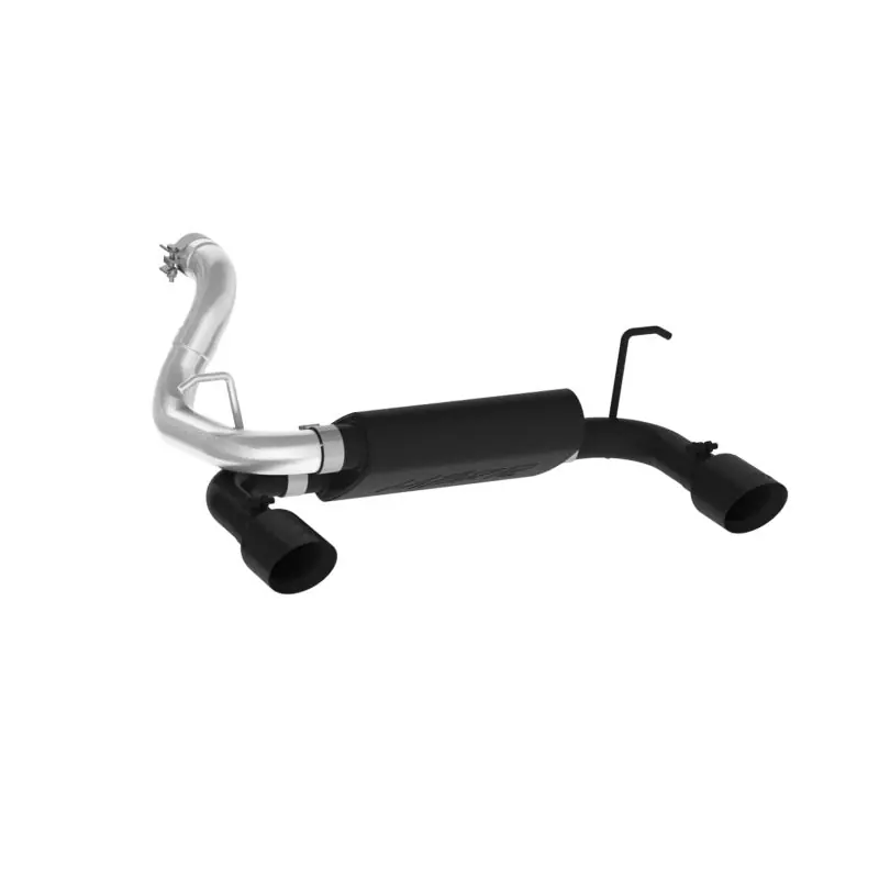Fast Shipping MBRP 2018+ Jeep Wrangler (JL) 3.6L V6 Dual Rear Exit Axle Back BLK Exhaust System