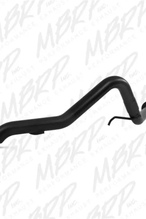 Authentic MBRP 12 Jeep Wrangler/Rubicon 3.6L V6 Cat Back Single Rear Exit Off-Road Black Exhaust
